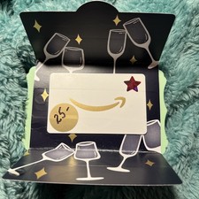 #188..CLASSY Gold Arrow on $25.00 AMAZON Gift Card …Matching Gift Sleeve🎁