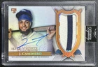 JUNIOR CAMINERO 2024 TOPPS DYNASTY ROOKIE GAME USED PATCH AUTO RPA RC 5/10
