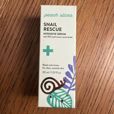 PEACH SLICES Snail Rescue Intensive Serum Reset Renew Full Size 1.01oz/30ml