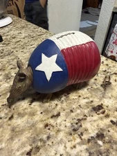 Texas Armadillo Piggy Bank