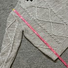Banana Republic Sweater Mens Medium Beige/tan Cable Knit Cotton Wool Pullover — photo 6