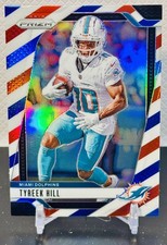2024 Panini Football Prizm Tyreek Hill Red White and Blue #177 Miami Dolphins