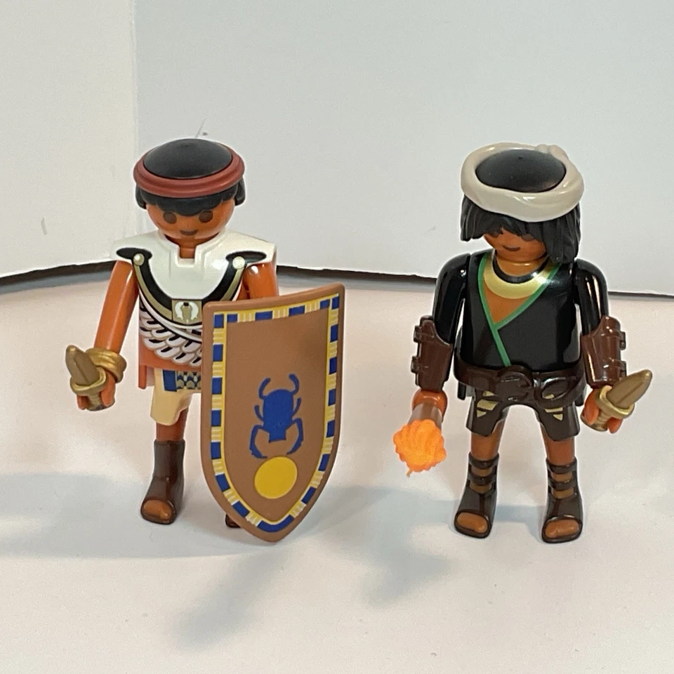 PLAYMOBIL Ancient Egyptian Mummy Case Skeleton Figures King EGYPT Lot - Image 3 of 4