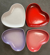 Assiette coeur sphère Le Creuset 17 cm lot de 4 rouge blanc rose violet PAS D...