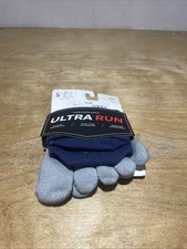 Injinji Performance Ultra Run No Show Toe Socks Unisex Small Mens 5-7.5 Cobalt