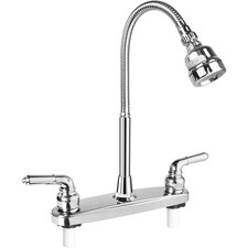 RV Kitchen Faucet,Camper RV Sink Faucets Kitchen Replacement with Flexible Arc