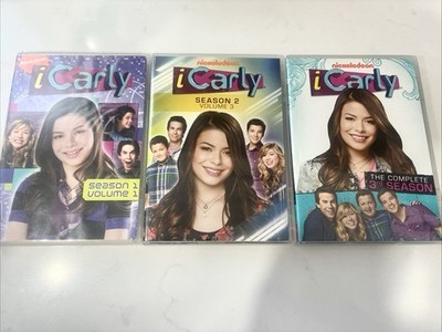 iCarly Season 1 Volume 1/ Season 2 Vol 3/The Complete 3rd Season DVD Lot
