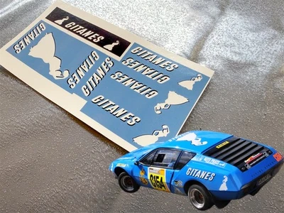 Kit de décalcomanies 1/18 Alpine A310 style Gitanes - Photo 1/2