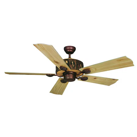 VAXCEL FN52265WP Log Cabin 52" Ceiling Fan Patina - Picture 1 of 7