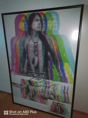 Leo Rojas Plakat Druck Poster A4 Plus Autogramm Karte mit Original Autogramme
