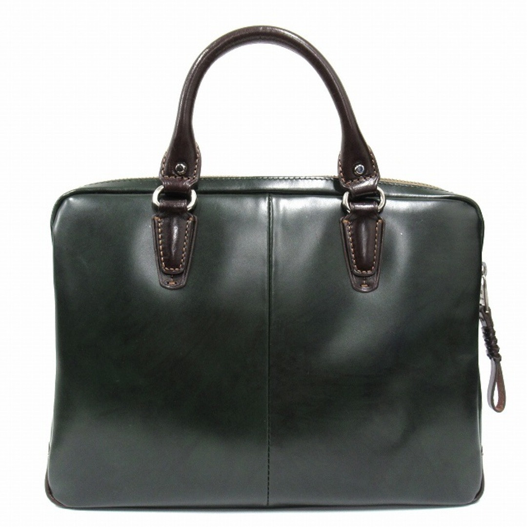 Kiefer Neu “Ciao” Ciao Mini Brief Bag Leather Green Brown Kiefer Neu “Ciao” Ciao Mini Brief Bag Leather Green Brown