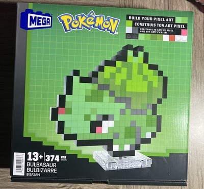 MEGA BLOKS Pokemon Pixel Art Bulbasaur 374 Pieces - New in Box