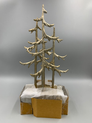 Pottery Barn Rustic Forest Trees Trio Christmas Stocking Holder 13.25'' h #U436