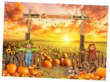 Autumn Pumpkin Patch Photography Backdrop FW66 7x5FT