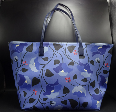 Kate spade バック KATE SPADE NEW YORK Large Blue Floral TOTE BAG Enchanted Forest