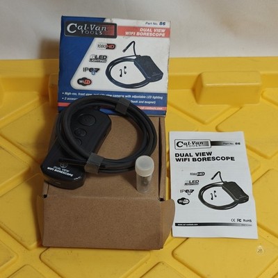 Cal-Van Tools Dual View Wi-Fi Borescopes 86 1080HD LED LIGHTS OPEN BOX NEW 