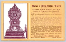 Meiers Wonderful Clock German Black Forest Village 1934
