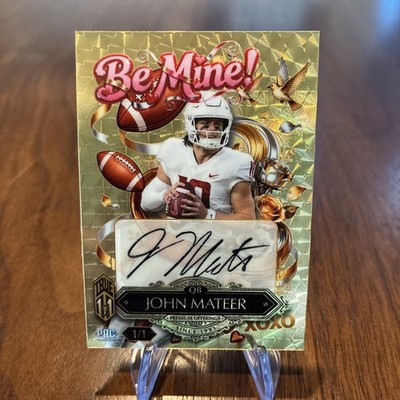2026 Wild Card John Mateer True 1/1 Be Mine Sweets Auto WSU Oklahoma Sooners