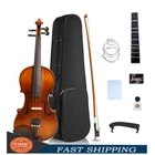4 String Acoustic Violin 1/4 Size Handmade Violin For Student Beginner Set