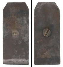 Orig. 2" Chip Brkr./Screw for Wooden Plane Iron - W. Butcher - mjdtoolparts