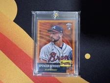 2022 Topps Chrome Platinum Orange Wave /25 Spencer Strider RC Braves