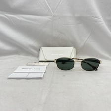 Micahel Kors Womens Monte Carlo Irregular Metal Sunglasses Gold/Green