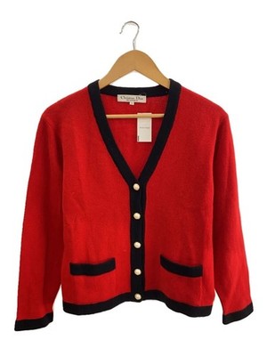 Christian Dior Pret A Porter Damen Strickjacke Rot Größe M