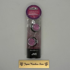 JVC HP-AL102 Clip-On Headphones ruby pink 3.5mm Lightweight Open-Air Japan