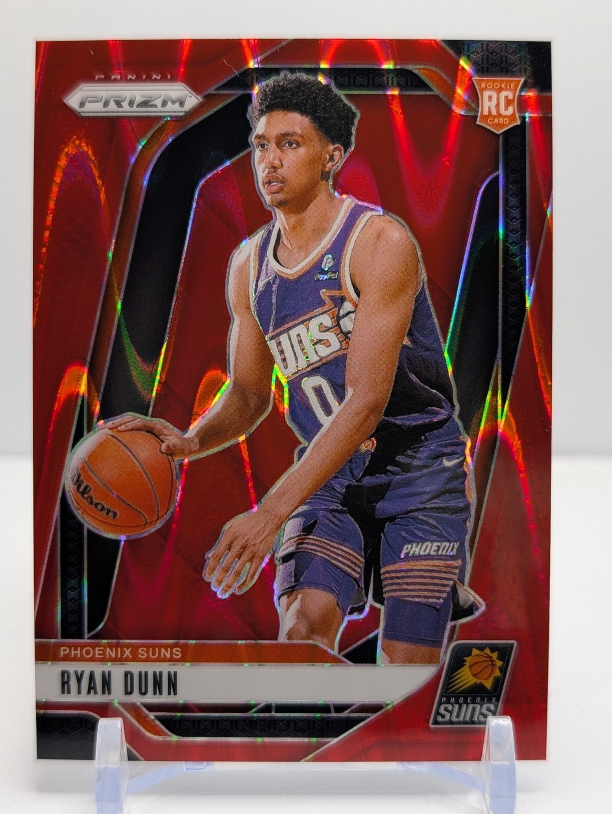 2024-25 Panini Prizm - Ryan Dunn (RC) #258 Red Seismic Prizm /299