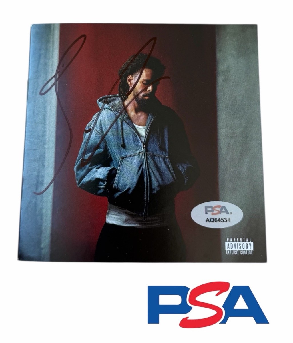 J. Cole Signed Autographed 2026 The Fall-Off CD Cover PSA/DNA AUTO