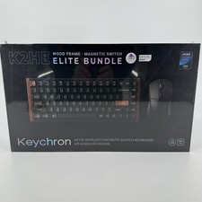 Keychron K2HE Wood Frame Wireless Magnetic Switch Keyboard Mouse Elite Bundle