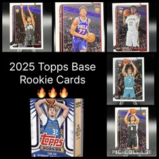 2025 Topps Basketball Base Rookie Cards - You Pick! (Edgecombe, Knuepple & More)