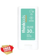 Thinkkids SPF 30 Mineral Sunscreen Stick 0.64oz Reef Safe Natural