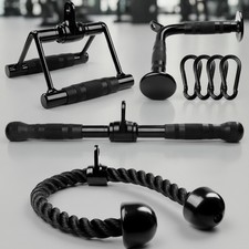 Cable Machine Attachment, Row Handles, Tricep...