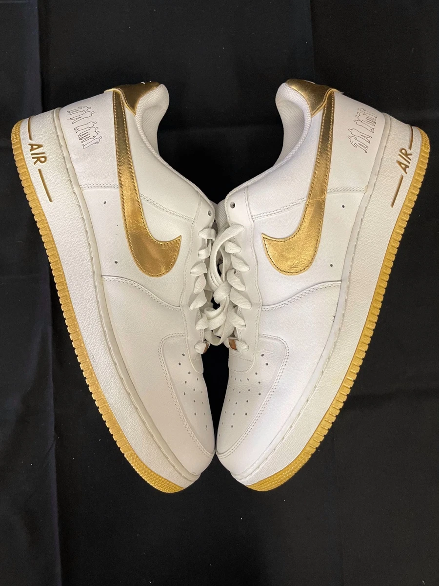 Nike Air Force 1 Low White Metallic Gold | eBay