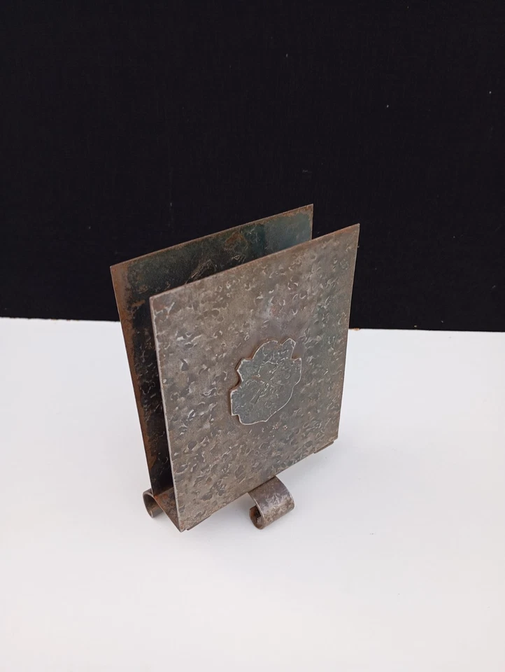 Ancien Très Joli Porte Lettre Courrier en fer " Old Letter Holder " Vintage  - Photo 2/4