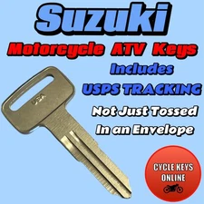 Suzuki Motorcycle ATV keys Cut to Code spare key codes E79010-E79897