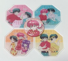Ranma 1/2 acrylic coaster can badge 5-piece set