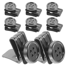 8 Pcs No Sew Brooch Buttons Metal for Jeans Pins Bachelor Suspenders