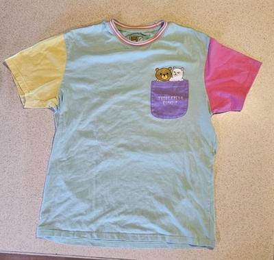 Teddy Fresh Ripndip color block flipping bird pocket t shirt Medium