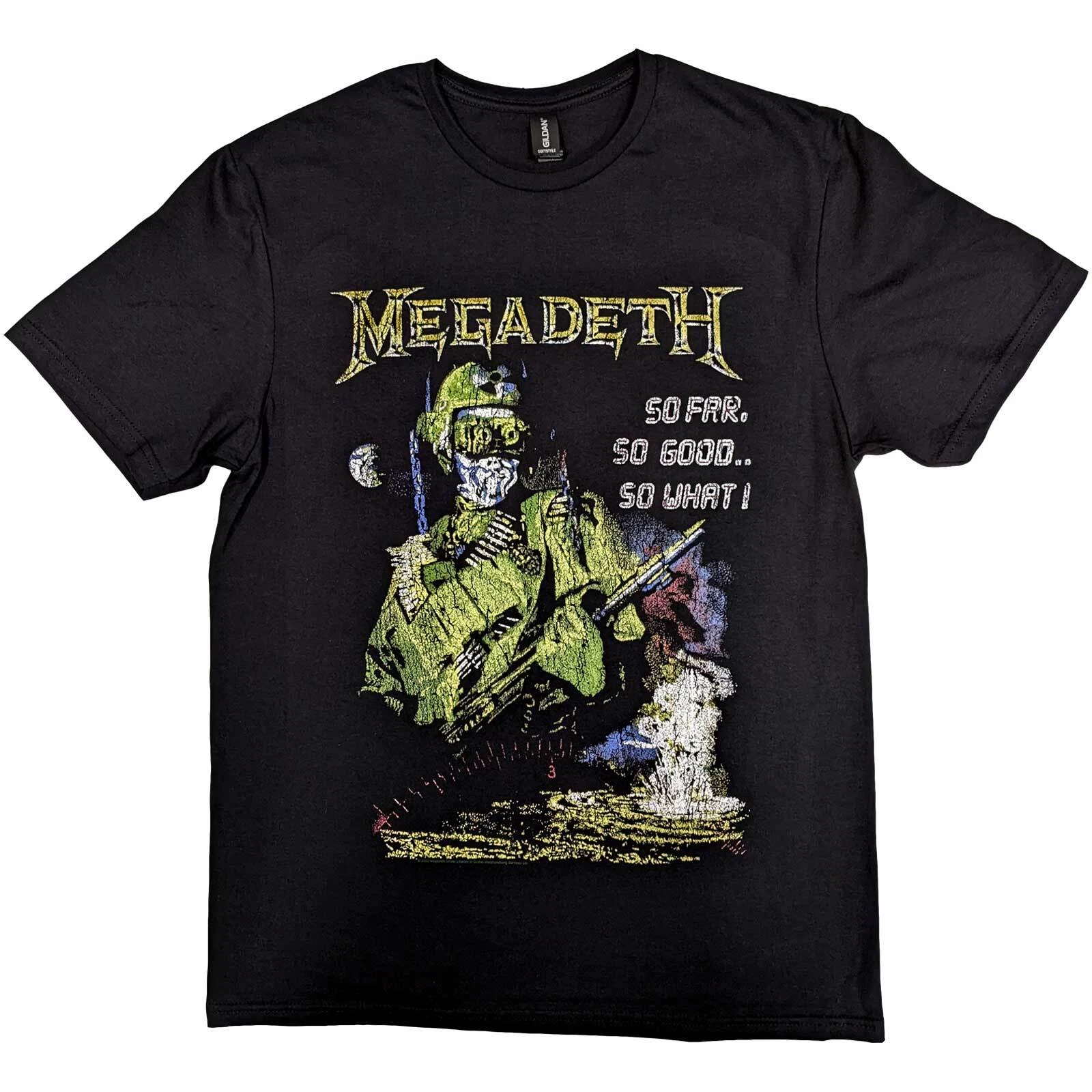 Megadeth So Far So Good So What Explosion Vintage T-Shirt