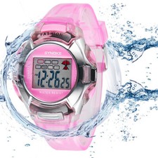 Kids Boys Girls Student Gift LED Sport Digital Electronic Wrist Watch Waterproof