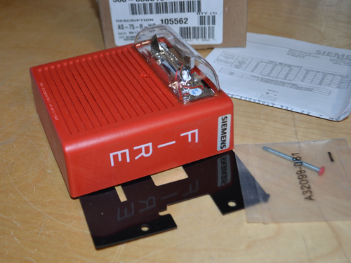 SIEMENS 500-636016 Horn 75CD Red Weatherproof AS-75-R-WP ORIGINAL (BRAND NEW) - Picture 4 of 6