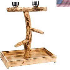Bird-Life Large Wood Tree Perch for Parrots  Cockatoos   Easy Clean Design