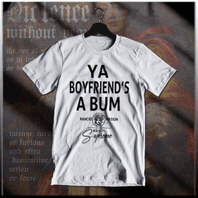 Gangster T-shirt, Mobster Hustle Dope Urban Hip Hop Thug Ya Boyfriend Quote tee