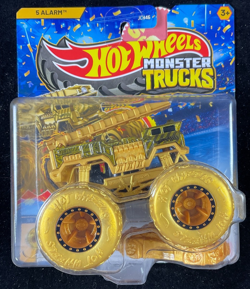 Hot Wheels Monster Truck 2025, 5 ALARM GOLD. EXCLUSIVE/PROMO