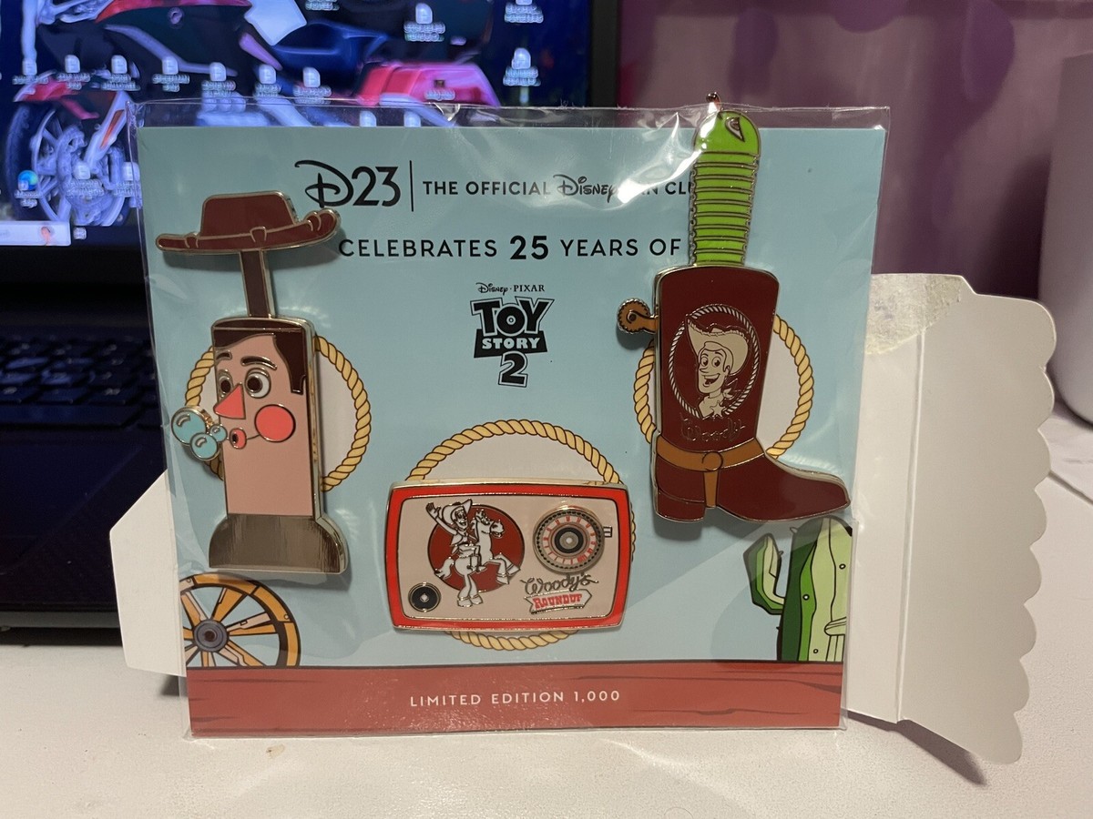 Pixar D23 Exclusive Toy Story 2 25th Anniversary Woody's Roundup