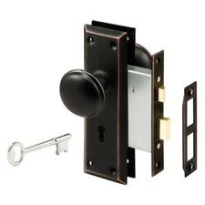 Steel, Classic Bronze, Interior Door Lock Lock-set |