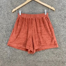 Style Runner Womens Shorts Size S Small Brown Elastic Waist Pockets Cotton 6309