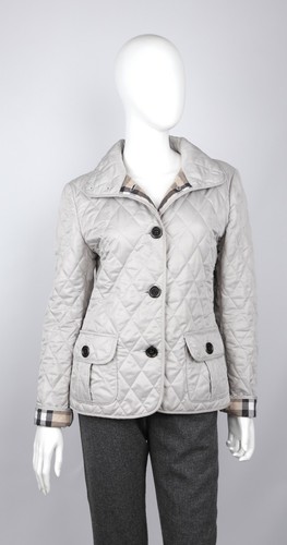 burberry quilted jacket womens white